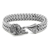 Bracelet Loup<br> Titane (Argent) - Loup-Faction