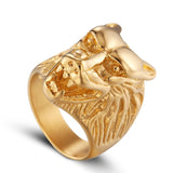 Bague Loup<br> Punk (Acier) - Loup-Faction