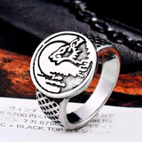 Bague Loup<br> Chevalière - Loup-Faction
