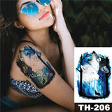 Tatouage Temporaire Loup<br> Esprit Torturé - Loup-Faction