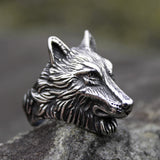 Bague Loup<br> Tête De Loup - Loup-Faction