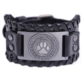 Bracelet Loup<br> Patte de Loup (Cuir) - Loup-Faction