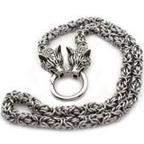 Pendentif Loup<br> chaine Jumeaux - Loup-Faction