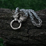 Pendentif Loup<br> chaine Jumeaux - Loup-Faction