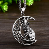 Pendentif Loup<br> Lune - Loup-Faction