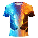 T-Shirt Loup<br> Eau VS Feu - Loup-Faction