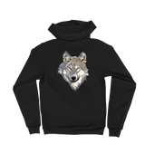 Sweat à Capuche Zippé<br> Loup Gris